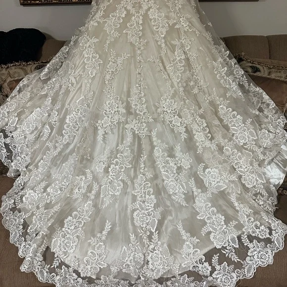 Elegant Lace Wedding Dress - Picture 4 of 10